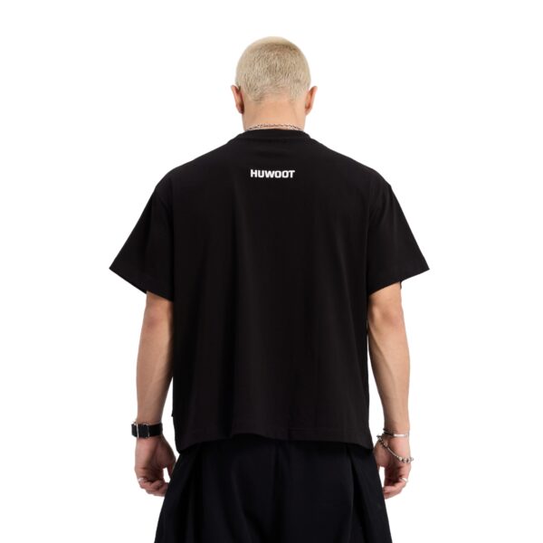 "BELIEF BLOSSOM" Boxy T-shirt | Black - Hình ảnh 6